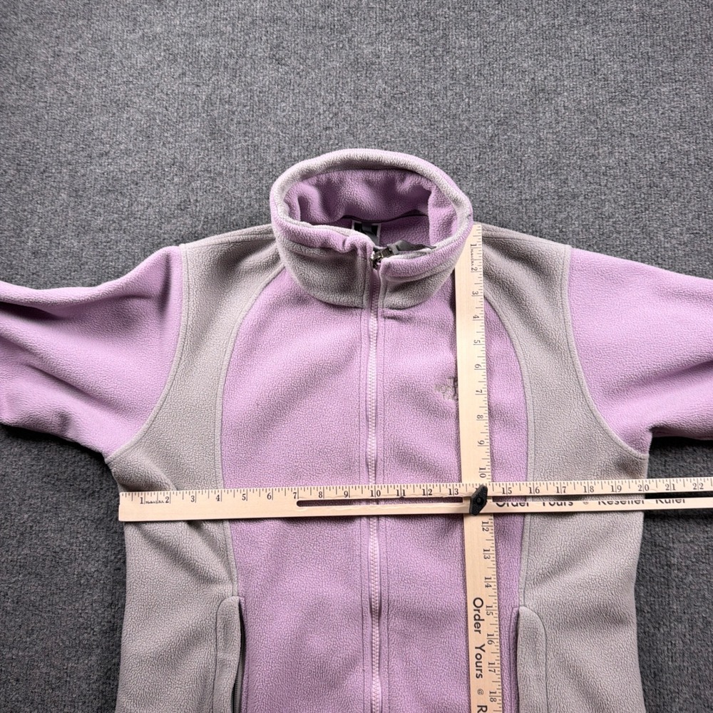The North Face Fleece Jacket Womens Medium Purple Grey Full Zip Outdoor Layer - Picture 7 of 11